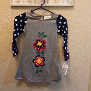 Kids tunic with 3D flowers